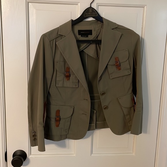 Y2K BCBG Max Azria military 3/4 sleeve jacket - Picture 1 of 8